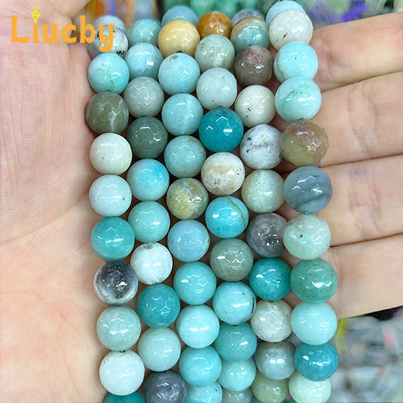 天然石ファセットアマゾンフットボールセクションビーズジュエリ - Jewelry Making Amazon のレビューと価格