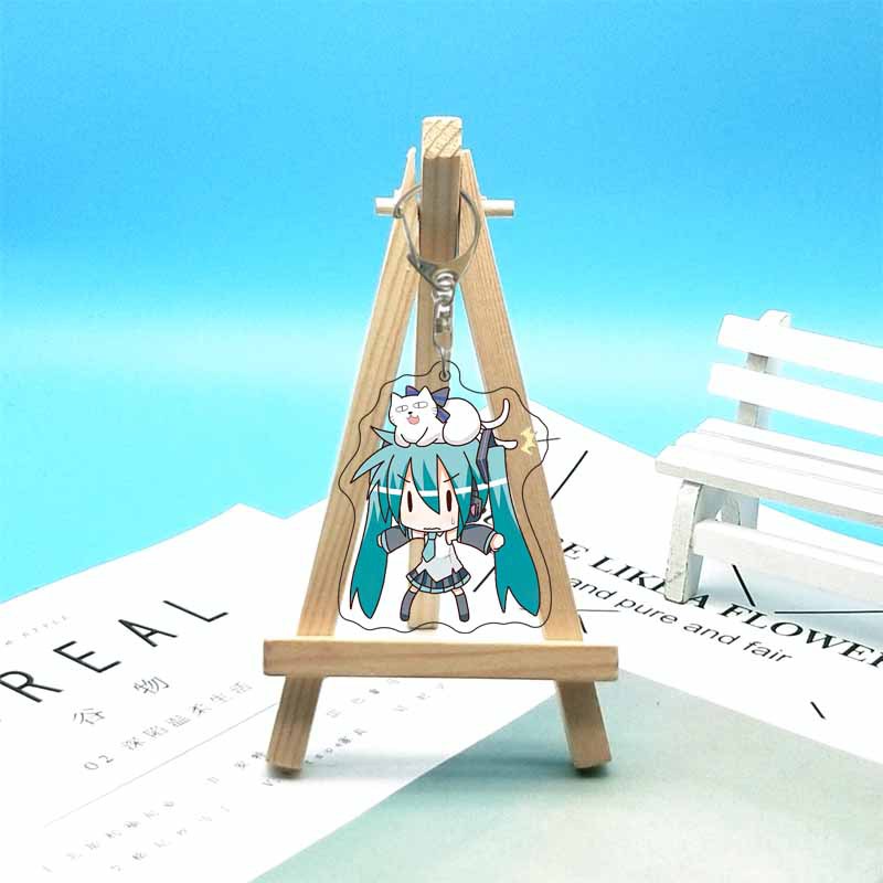 初音ミクアニメアクリルかわいいフィギュアバッグチャームキーリ - Jewelry Making Resin のレビューと価格