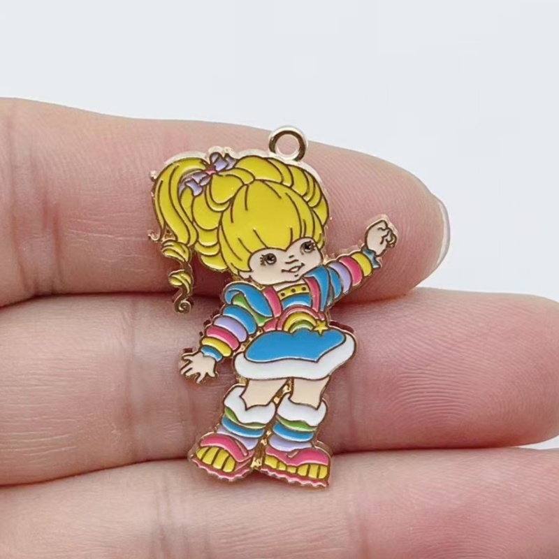 10 個かわいい女の子エナメルメタルジュエリーイチゴレインボ - Jewelry Making Diy のレビューと価格