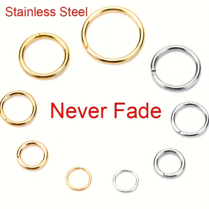 100個 ジュエリー接続リング 304ステンレス鋼 スプリッ - Jewelry Making Supplies Wholesale のレビューと価格