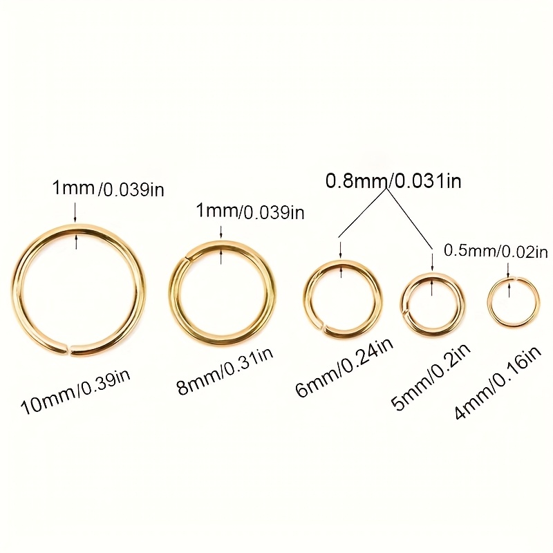 100個 ジュエリー接続リング 304ステンレス鋼 スプリッ - Jewelry Making Supplies Wholesale のレビューと価格