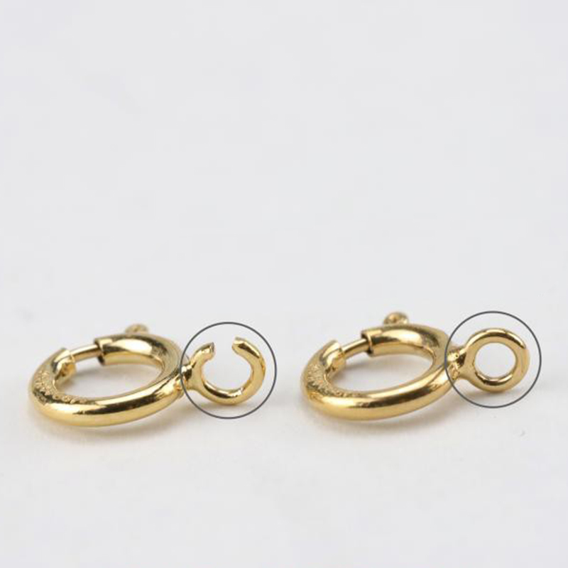 14K金張りスプリングリングクラスプフック、ブレスレットネッ - Jewelry Making Supplies Wholesale のレビューと価格